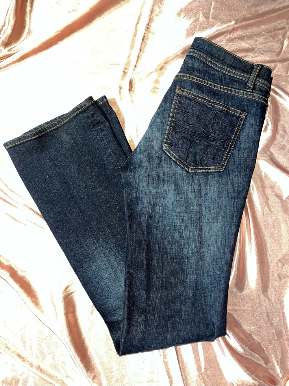 Tory Burch Indigo Flared Jeans